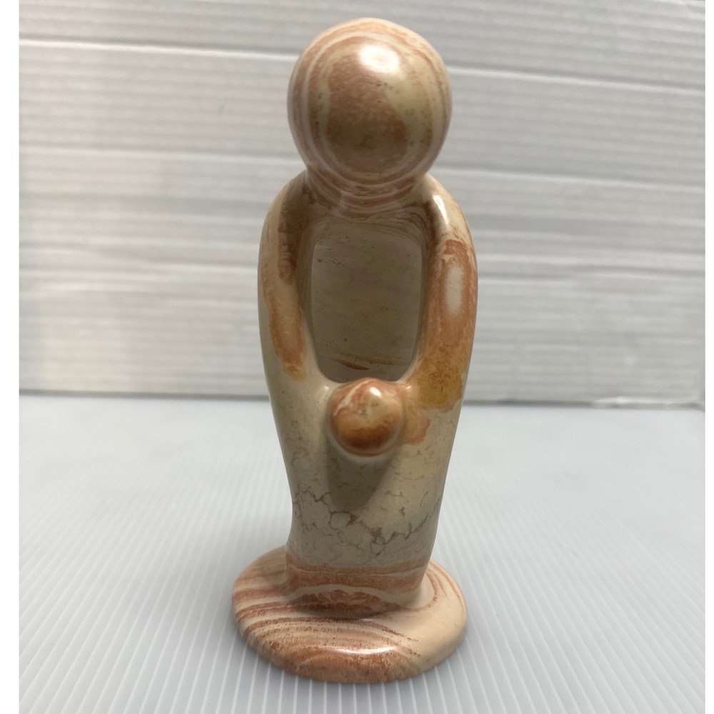 Ten Thousand Villages Soapstone Mother Child Sculpture Kenya Excellent Abstract